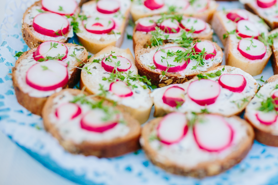 Vorspeisen für individuelles Buffet